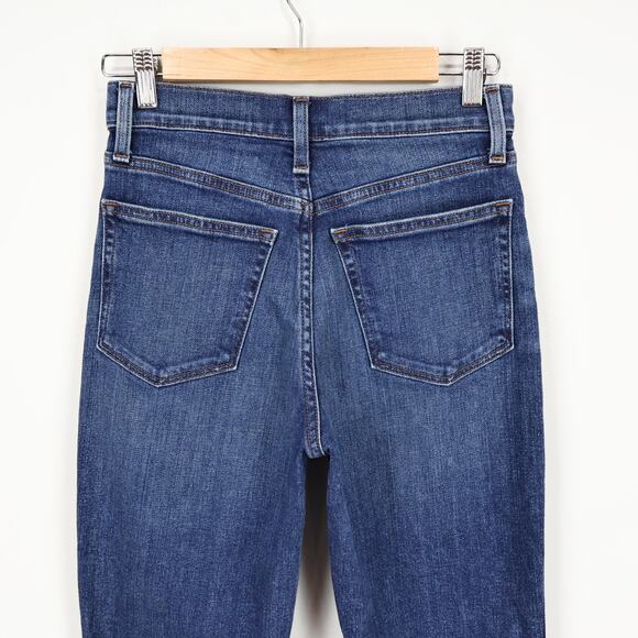 J.Crew Factory High Rise Classic Vintage Jean All-Day Stretch Dark Wash Size 25 - Picture 4 of 8